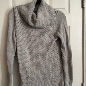 Banana Republic Light Gray Cowl Neck Sweater